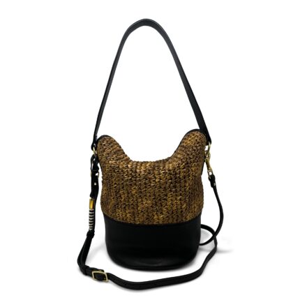 Tanuta Glazed Raffia Richmond Bucket Bag – Elegant & Spacious